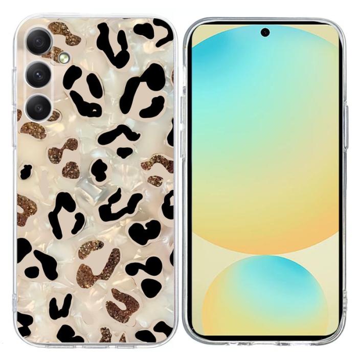 OEM - Samsung Galaxy A35 5G Skal Mönstertryck Stöttålig Mjuk TPU - Leopard Print