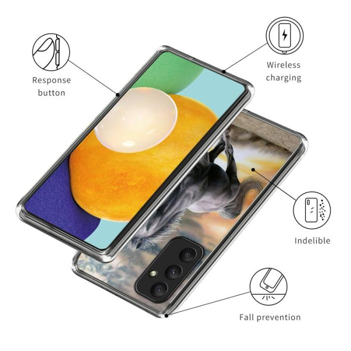 OEM - Samsung Galaxy A35 5G Skal Mönstertryck TPU - Springande Häst