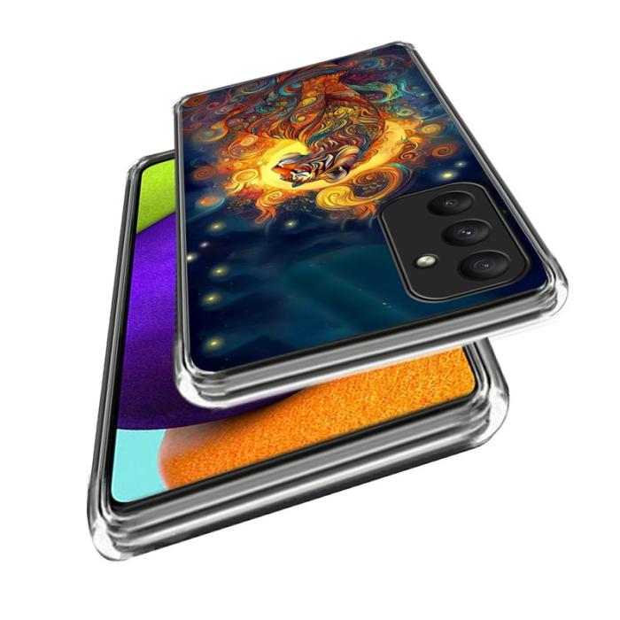 OEM - Samsung Galaxy A35 5G Skal Mönstertryckt IMD Stöttålig TPU - Mönstrad Tiger