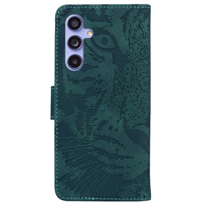 OEM - Samsung Galaxy A35 5G Skal Mönstrad Konstläder - Grön