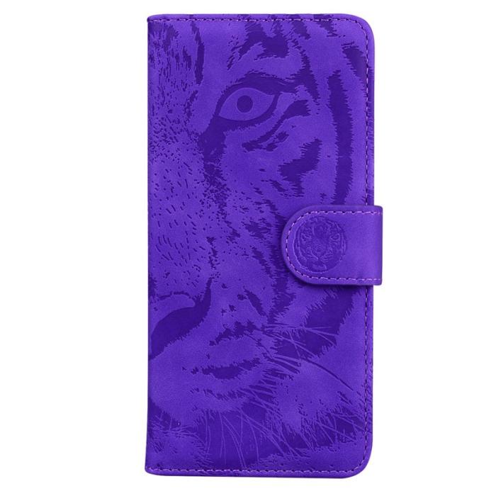 OEM - Samsung Galaxy A35 5G Skal Mönstrad Konstläder - Lila