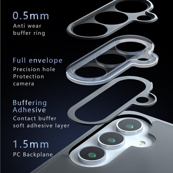 OEM - Samsung Galaxy A35 5G Skal PC+TPU Matt Skydd - Svart