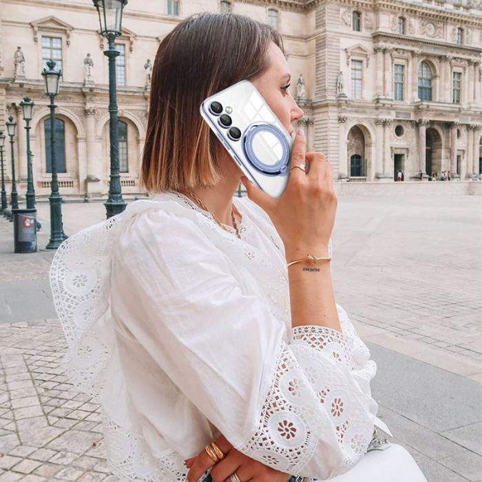 OEM - Samsung Galaxy A35 5G Skal PC+TPU Med Ställ - Svart