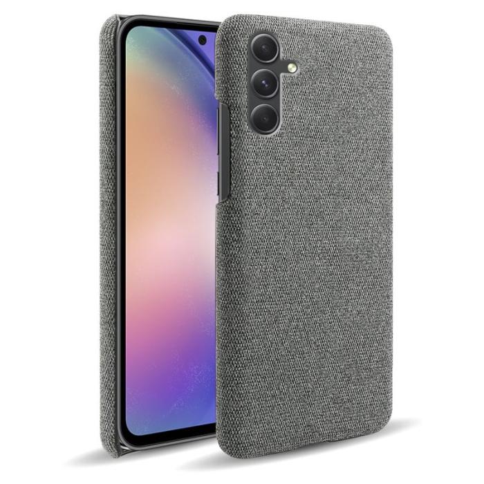 OEM - Samsung Galaxy A35 5G Skal PC+Tyger Stöttålig Mobilskydd - Grå