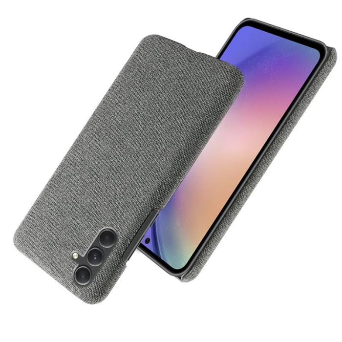 OEM - Samsung Galaxy A35 5G Skal PC+Tyger Stöttålig Mobilskydd - Grå