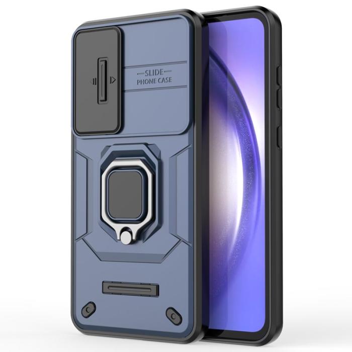 OEM - Samsung Galaxy A35 5G Skal Plast Anti-drop Skydd - Blå