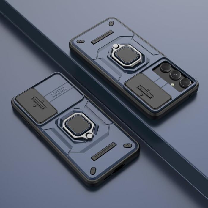 OEM - Samsung Galaxy A35 5G Skal Plast Anti-drop Skydd - Blå