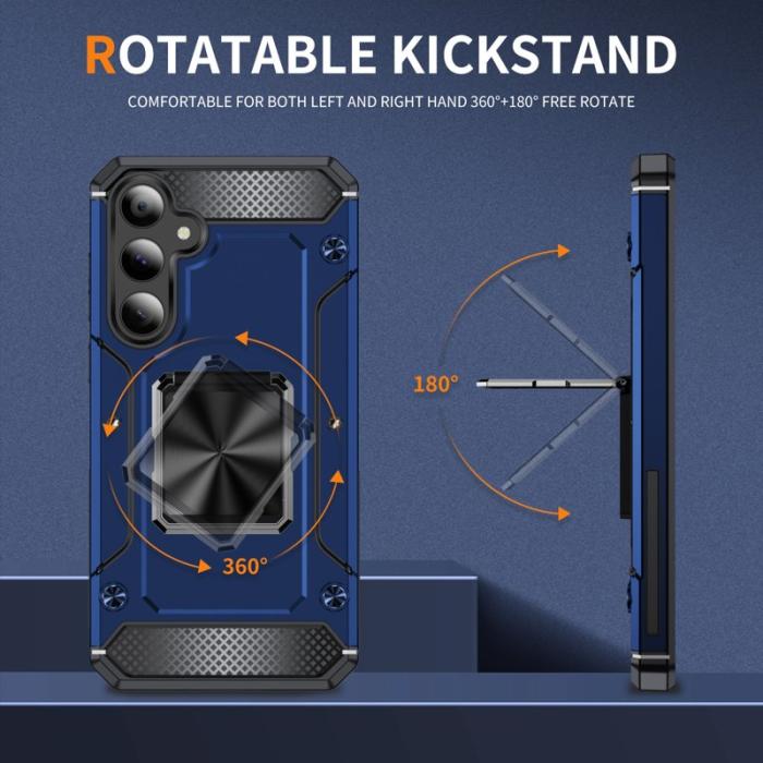 OEM - Samsung Galaxy A35 5G Skal Plast Drop Skydd - Blå