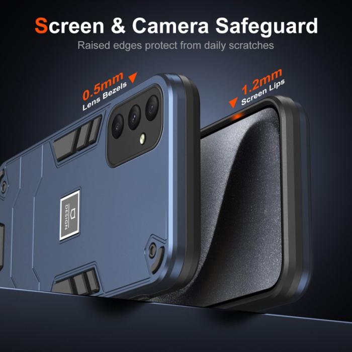 OEM - Samsung Galaxy A35 5G Skal Plast Drop-Skydd - Marinblå