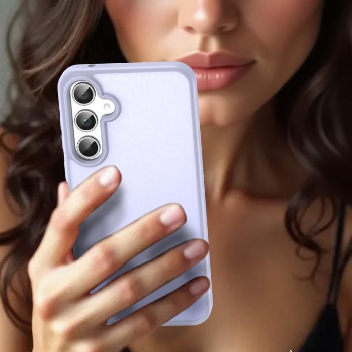 OEM - Samsung Galaxy A35 5G Skal Plast Matt Anti-Drop - Lavendel Lila