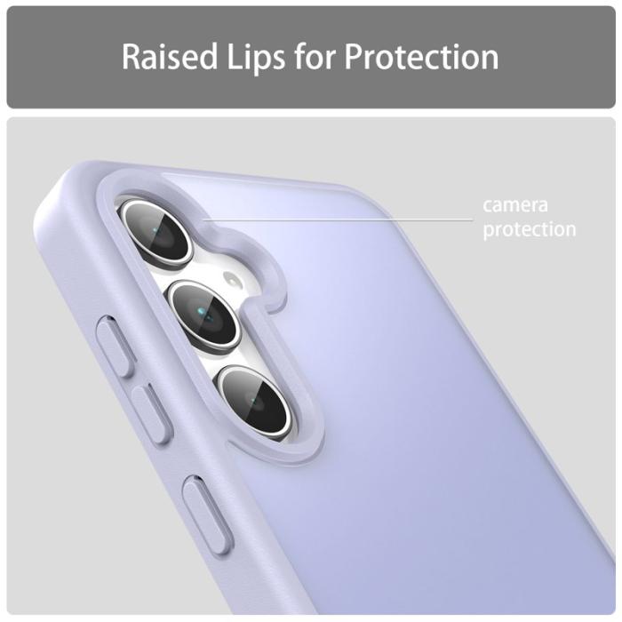 OEM - Samsung Galaxy A35 5G Skal Plast Matt Anti-Drop - Lavendel Lila