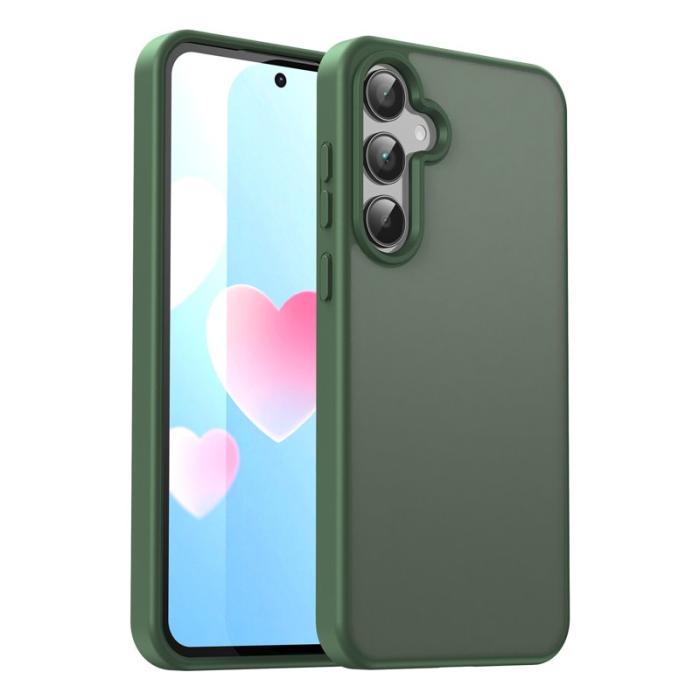 OEM - Samsung Galaxy A35 5G Skal Plast Matt Anti-Drop - Olivgrön