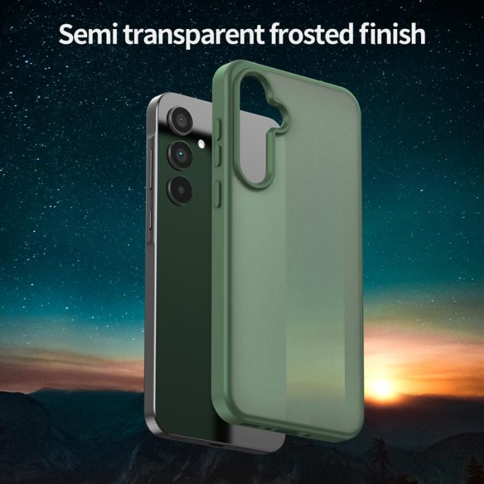 OEM - Samsung Galaxy A35 5G Skal Plast Matt Anti-Drop - Olivgrön