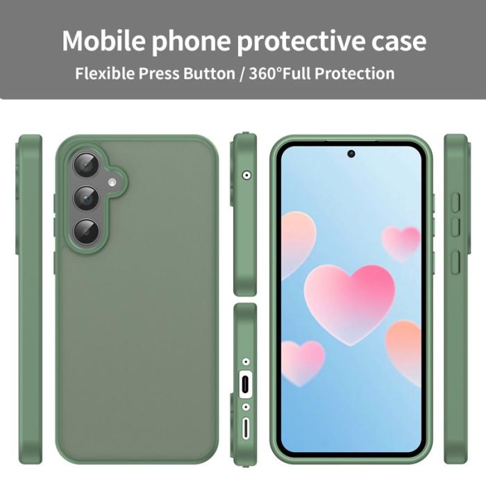 OEM - Samsung Galaxy A35 5G Skal Plast Matt Anti-Drop - Olivgrön