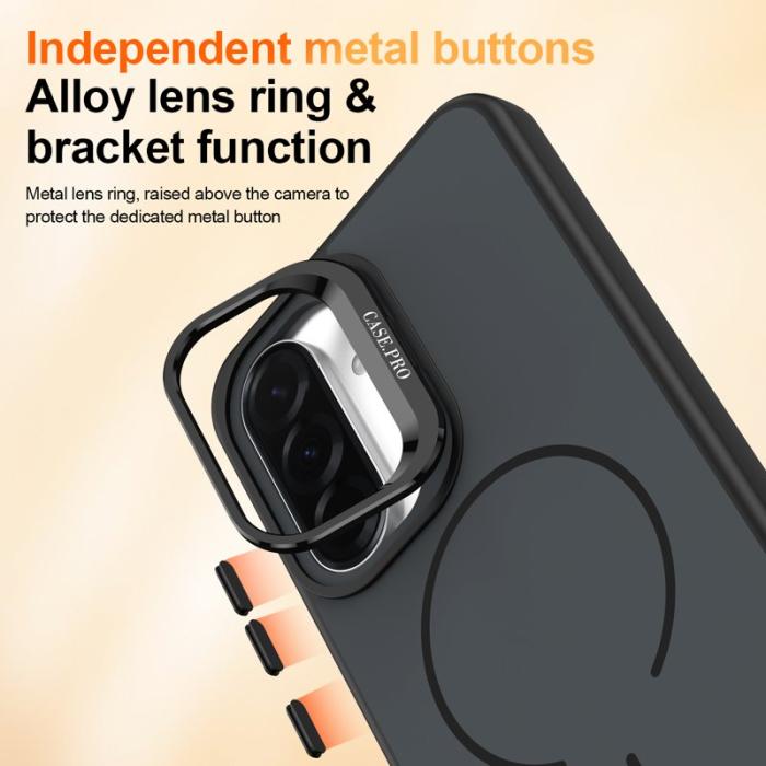 OEM - Samsung Galaxy A35 5G Skal Plast Med Stativ - Svart