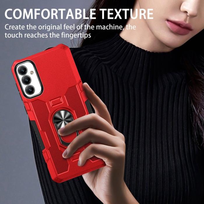 OEM - Samsung Galaxy A35 5G Skal Plast Stötsäker - Röd