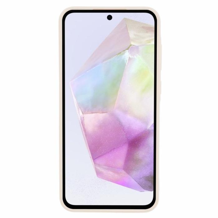 OEM - Samsung Galaxy A35 5G Skal Precision Cutout Mjuk TPU - Vit