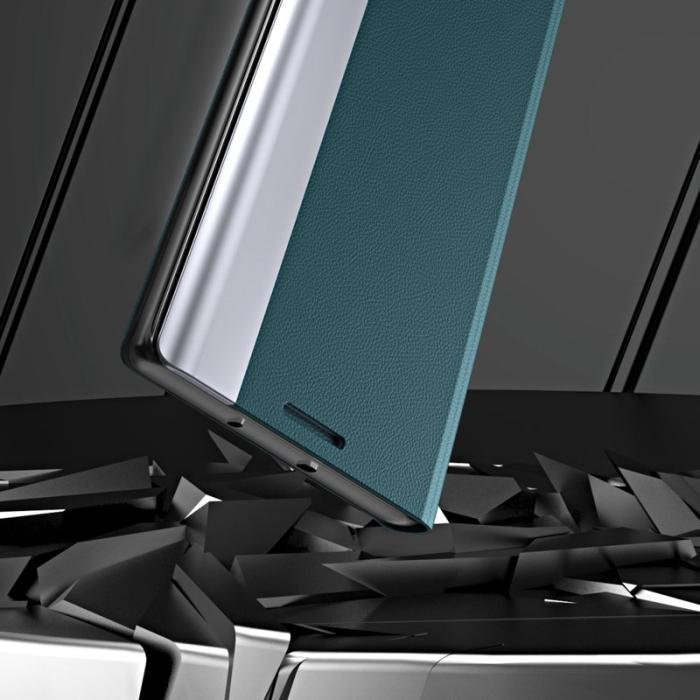 OEM - Samsung Galaxy A35 5G Skal PU Läder Flip Cover Stöttålig - Gul