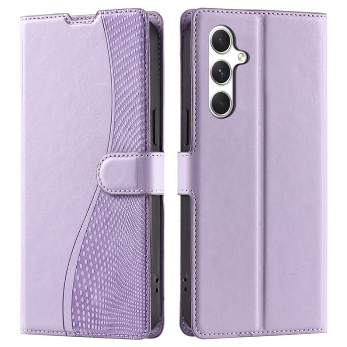 OEM - Samsung Galaxy A35 5G Skal PU Läder Flip Fodral - Lila