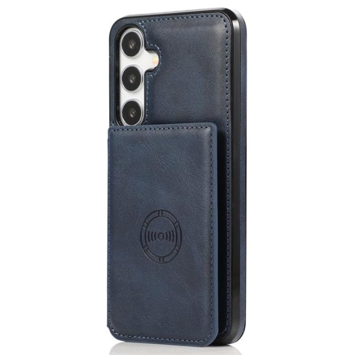 OEM - Samsung Galaxy A35 5G Skal PU Läder + TPU - Blå