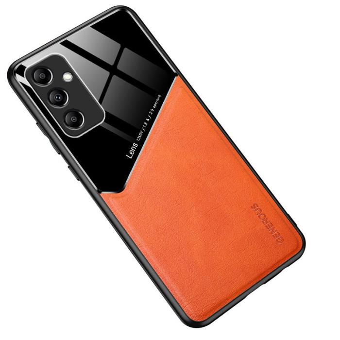 OEM - Samsung Galaxy A35 5G Skal PU+TPU+PC Stöttåligt Fodral - Orange