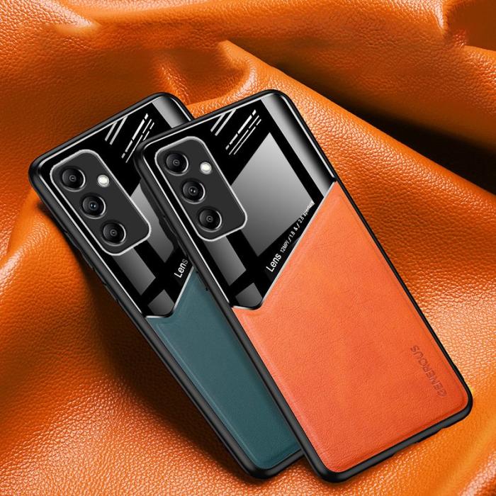 OEM - Samsung Galaxy A35 5G Skal PU+TPU+PC Stöttåligt Fodral - Röd