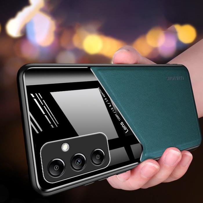 OEM - Samsung Galaxy A35 5G Skal PU+TPU+PC Stöttåligt Skydd - Blå