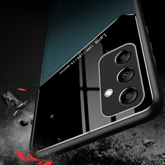 OEM - Samsung Galaxy A35 5G Skal PU+TPU+PC Stöttåligt Skydd - Blå