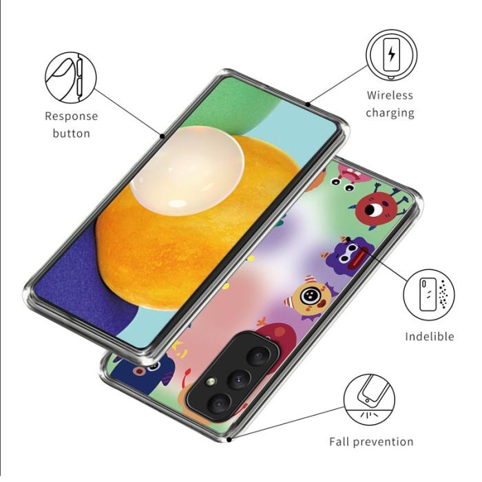OEM - Samsung Galaxy A35 5G Skal Soft TPU Mönstertryck - Monsters