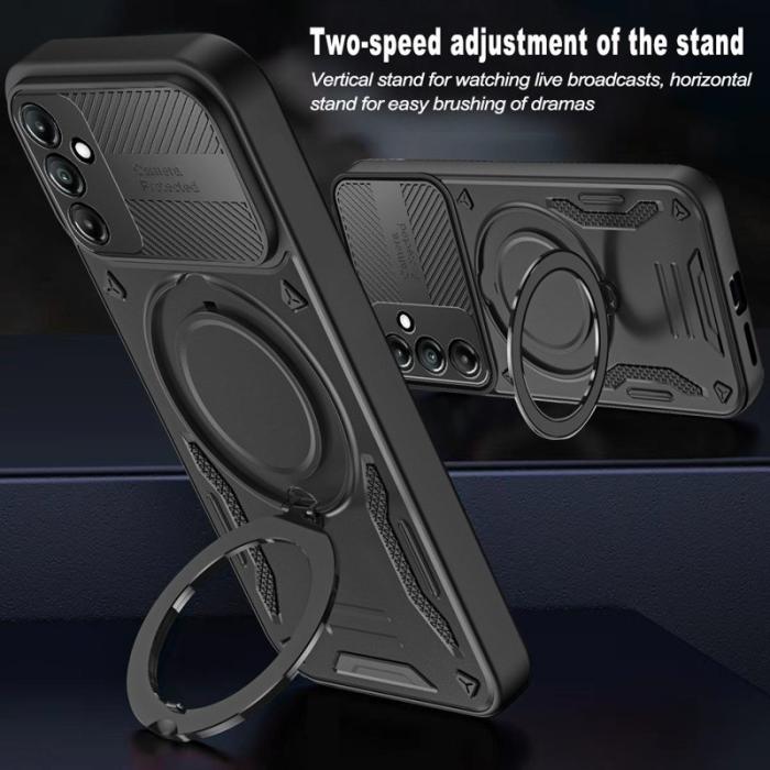 OEM - Samsung Galaxy A35 5G Skal Stöttålig TPU + PC - Röd