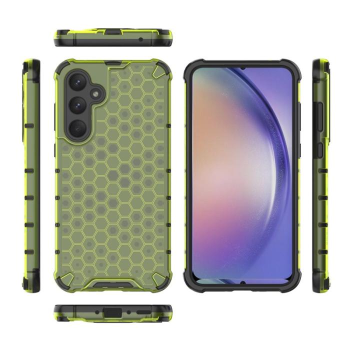OEM - Samsung Galaxy A35 5G Skal Stöttåligt Mobilskydd - Grön