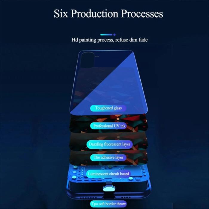 OEM - Samsung Galaxy A35 5G Skal Tempererat Glas + TPU - Färgglad Diamantmönster