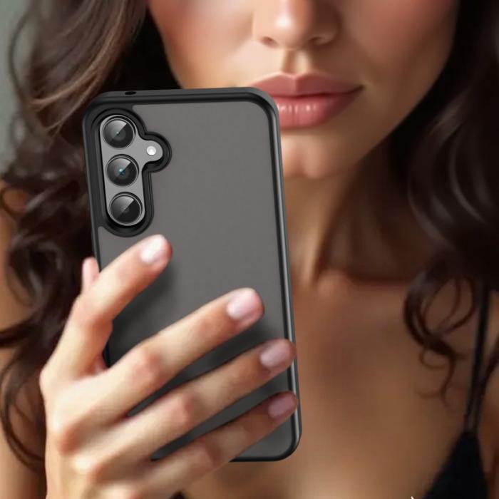 OEM - Samsung Galaxy A35 5G Skal Touch Matte Anti Drop Plast - Svart