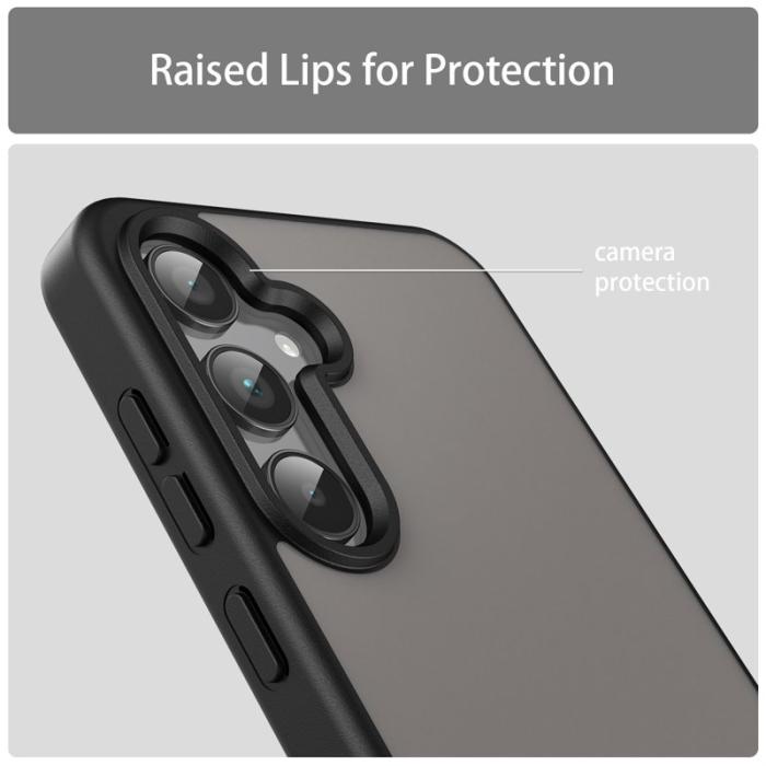 OEM - Samsung Galaxy A35 5G Skal Touch Matte Anti Drop Plast - Svart