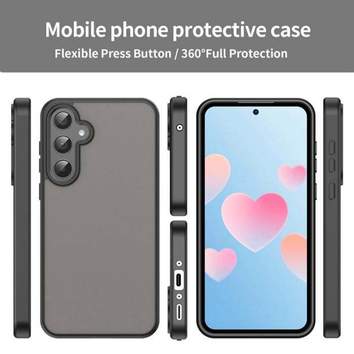 OEM - Samsung Galaxy A35 5G Skal Touch Matte Anti Drop Plast - Svart