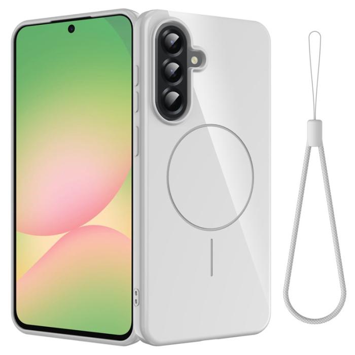 OEM - Samsung Galaxy A35 5G Skal TPU Bakskydd med Snodd - Vit