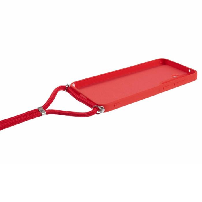 OEM - Samsung Galaxy A35 5G Skal TPU Fiber Inre Foder - Röd