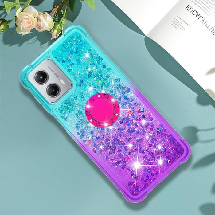 OEM - Samsung Galaxy A35 5G Skal TPU Gradiant Stöd Skydd - Blå+Lila