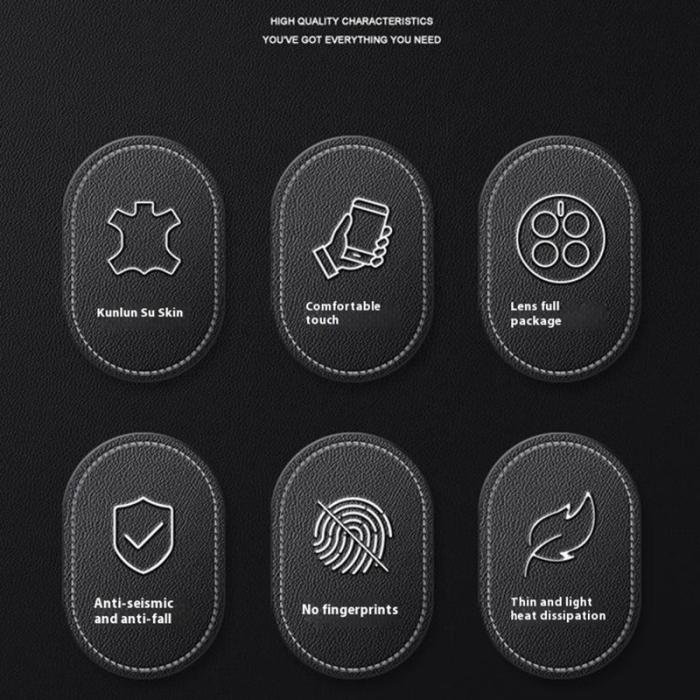 OEM - Samsung Galaxy A35 5G Skal TPU + Konstläder Textur - Rökig Lila