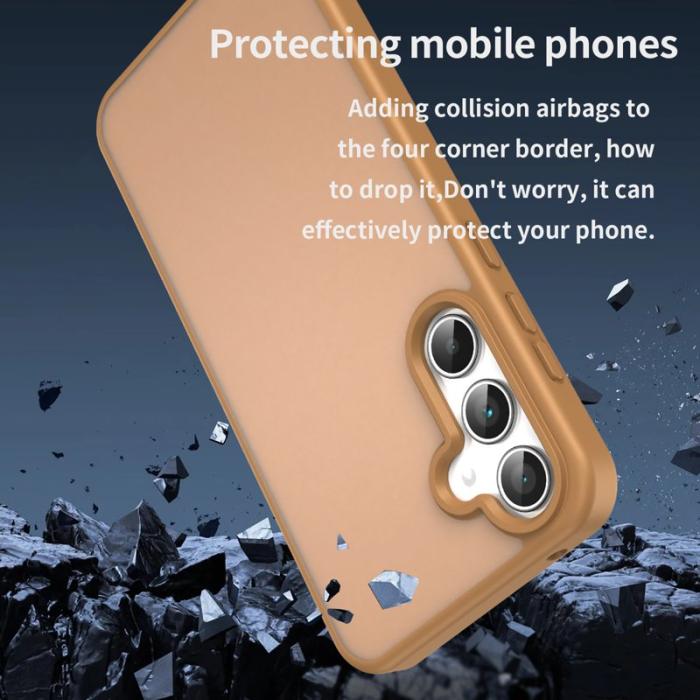 OEM - Samsung Galaxy A35 5G Skal TPU Matt Anti-Drop - Öken Guld