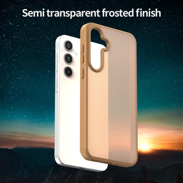 OEM - Samsung Galaxy A35 5G Skal TPU Matt Anti-Drop - Öken Guld