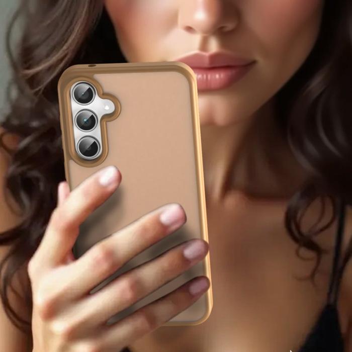 OEM - Samsung Galaxy A35 5G Skal TPU Matt Anti-Drop - Öken Guld