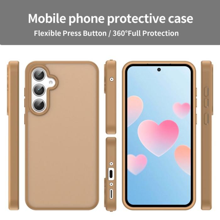 OEM - Samsung Galaxy A35 5G Skal TPU Matt Anti-Drop - Öken Guld