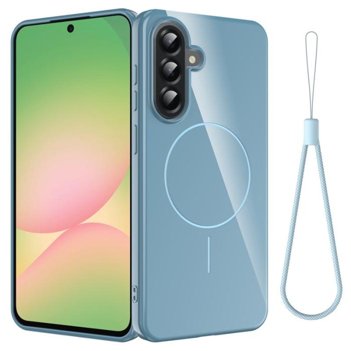 OEM - Samsung Galaxy A35 5G Skal TPU Med Rem - Blå