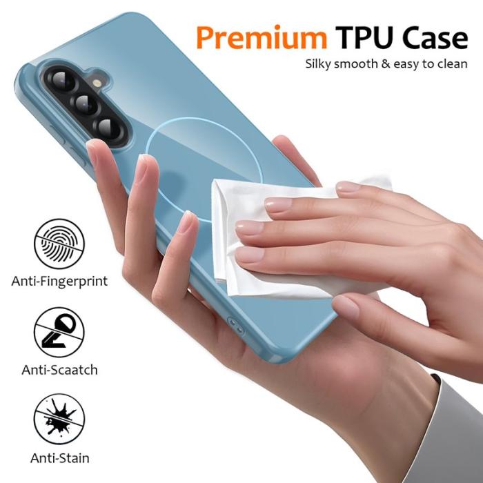 OEM - Samsung Galaxy A35 5G Skal TPU Med Rem - Blå