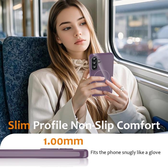 OEM - Samsung Galaxy A35 5G Skal TPU Med Rem - Lila