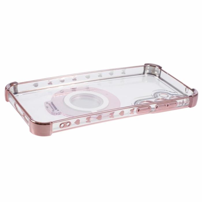 OEM - Samsung Galaxy A35 5G Skal TPU Med Ställning - Rosa