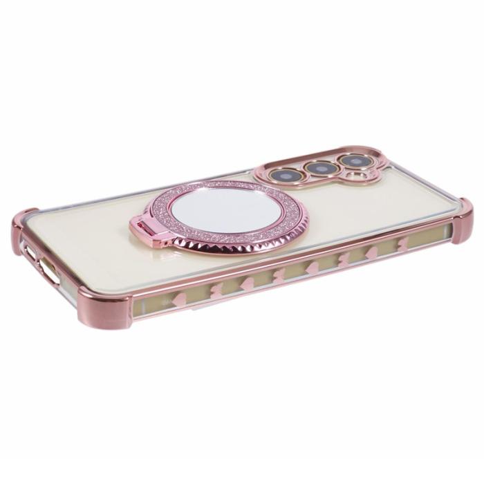 OEM - Samsung Galaxy A35 5G Skal TPU Med Ställning - Rosa