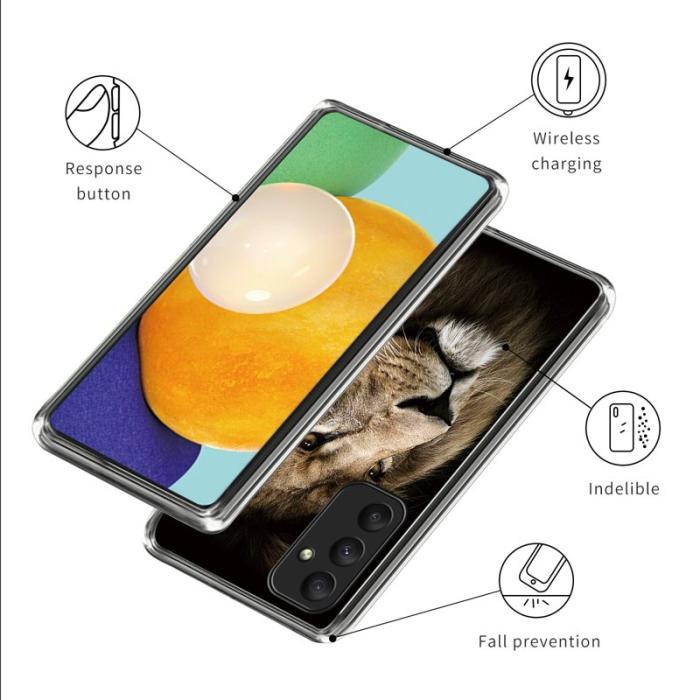 OEM - Samsung Galaxy A35 5G Skal TPU Mönstertryckt Slim - Lejon