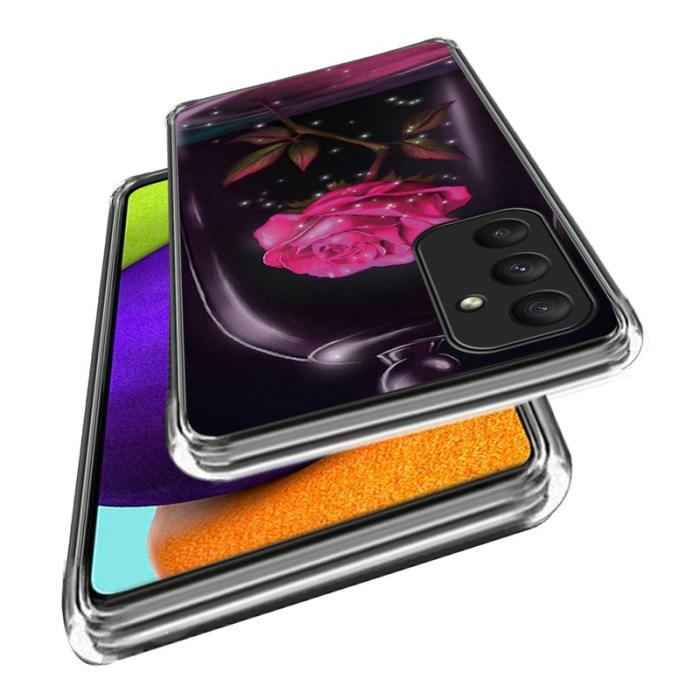 OEM - Samsung Galaxy A35 5G Skal TPU Mönstertryckt Slim - Rosa